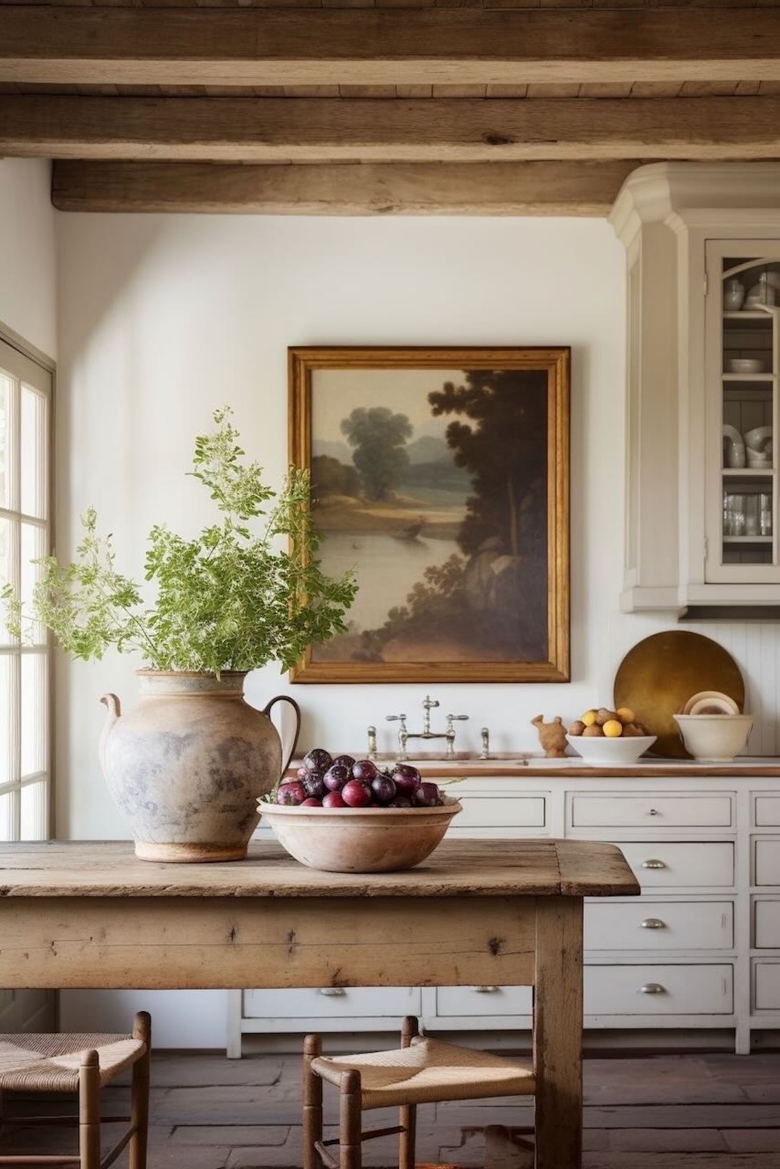 Love the cabinet frame and drawer layout. inset